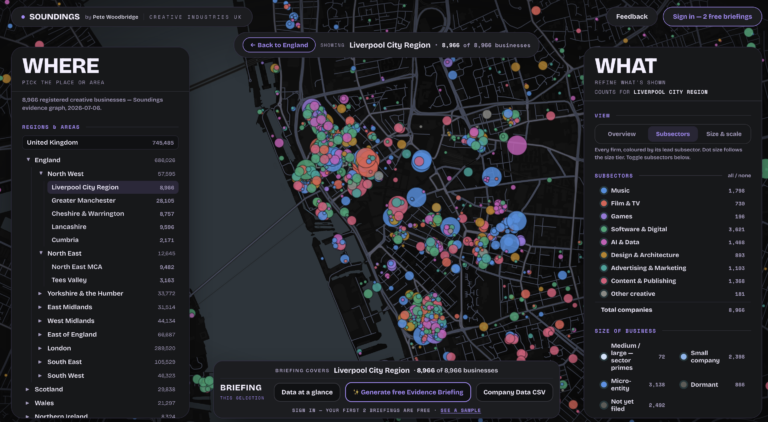 New Soundings Platform Finding: Liverpool is UK’s most musical big city economy