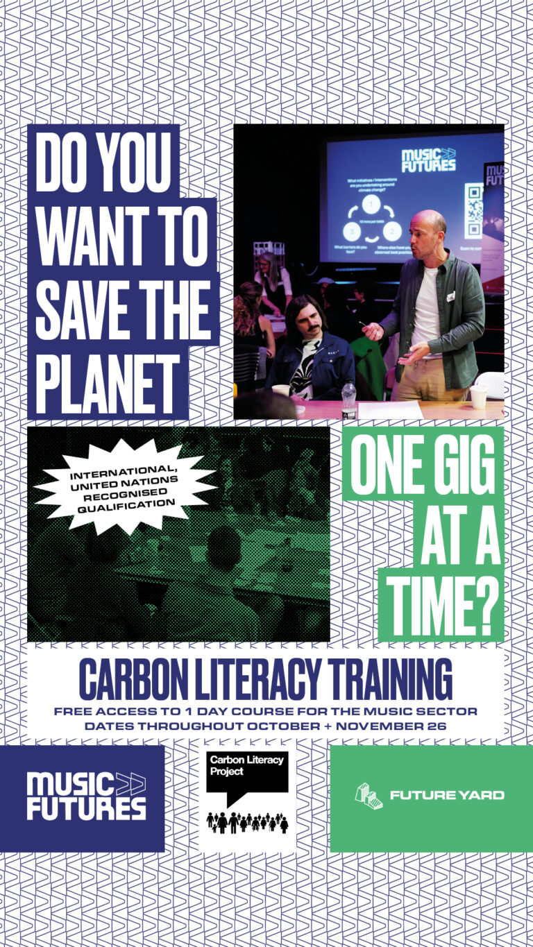 MusicFutures and Future Yard launch Carbon Literacy Training for the music sector in the Liverpool City Region